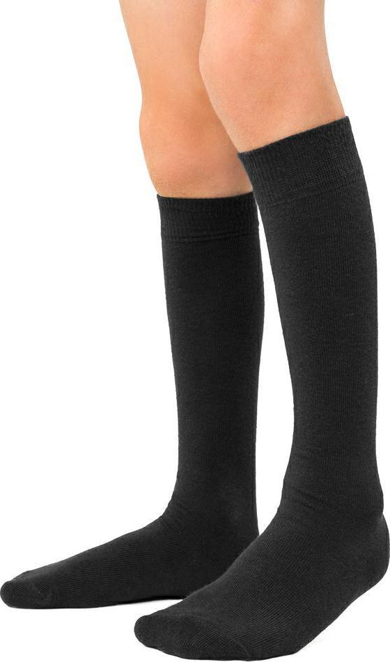 Čierne hladké podkolienky pre deti Art. 072 YK001, BLACK Veľkosť: 32/34