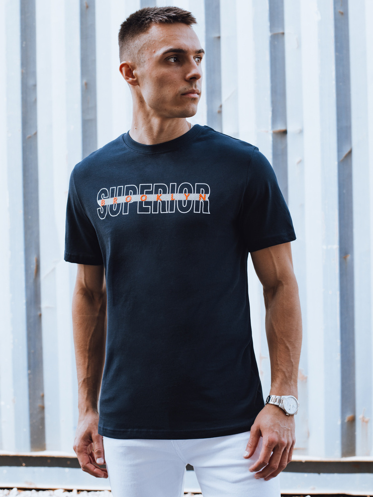 Tmavomodré tričko s nápisom RX5386 Veľkosť: 2XL