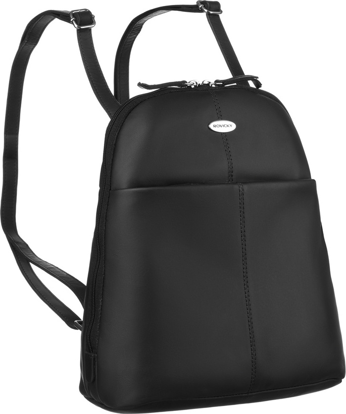 Rovicky čierny dámsky kožený plecniak R-311-22-NS Veľkosť: ONE SIZE