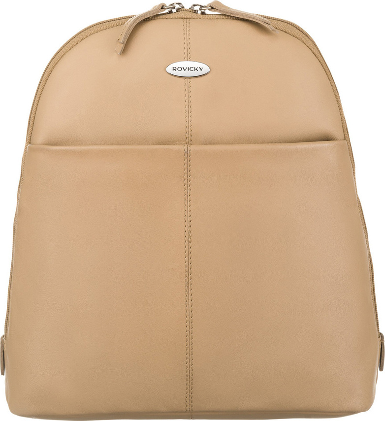 Rovicky béžový dámsky kožený plecniak R-311-22-NS Veľkosť: ONE SIZE