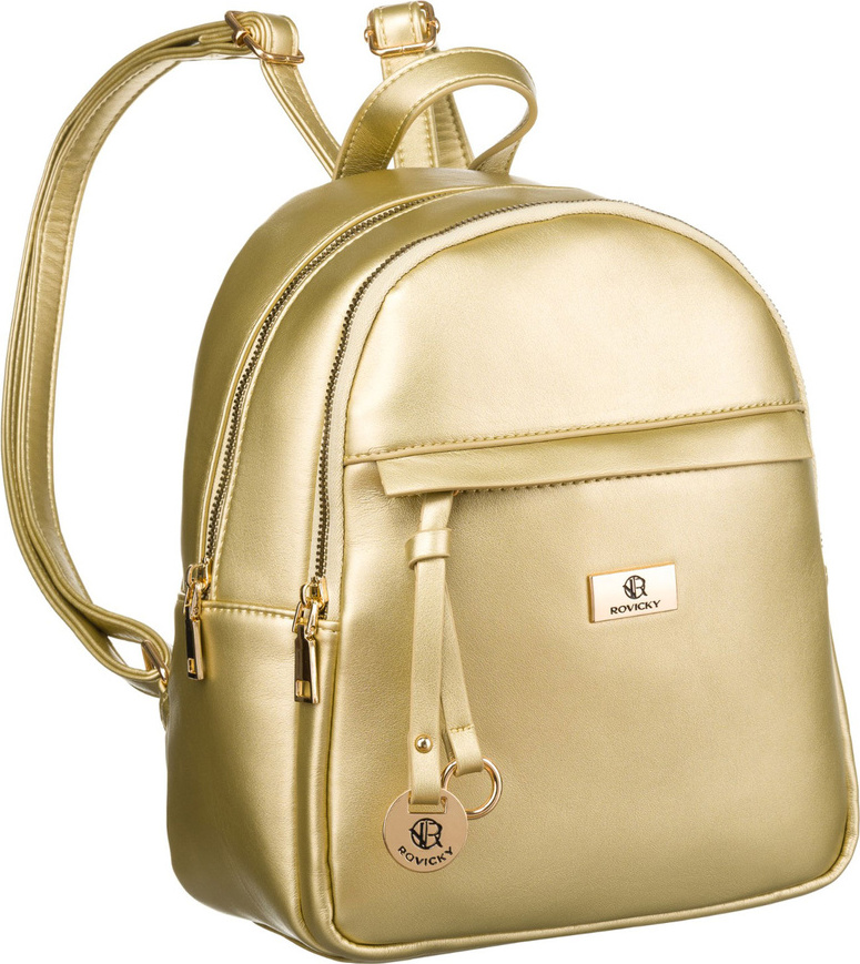 Rovicky zlatý dámsky štýlový plecniak R-PLEC-ALE-4 Veľkosť: ONE SIZE