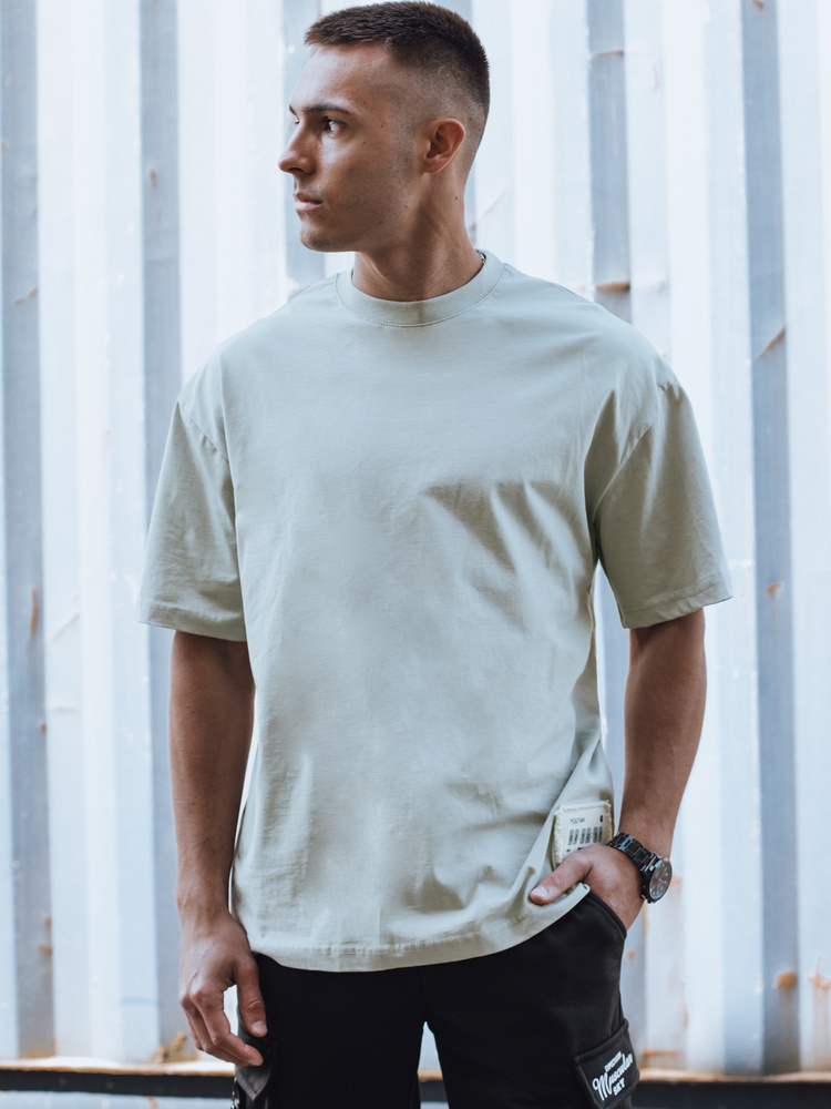 Olivovo zelené oversize tričko RX5502 Veľkosť: M