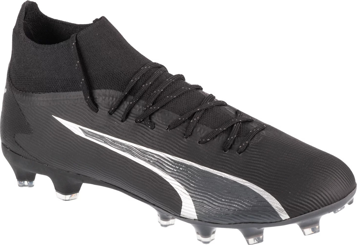 Čierne členkové kopačky Puma Ultra Pro FG/AG 107422-02 Veľkosť: 42,5
