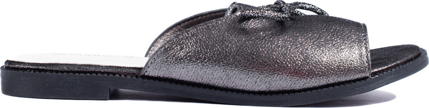 Strieborné lesklé dámske šľapky GD-FL880PEW Veľkosť: 36