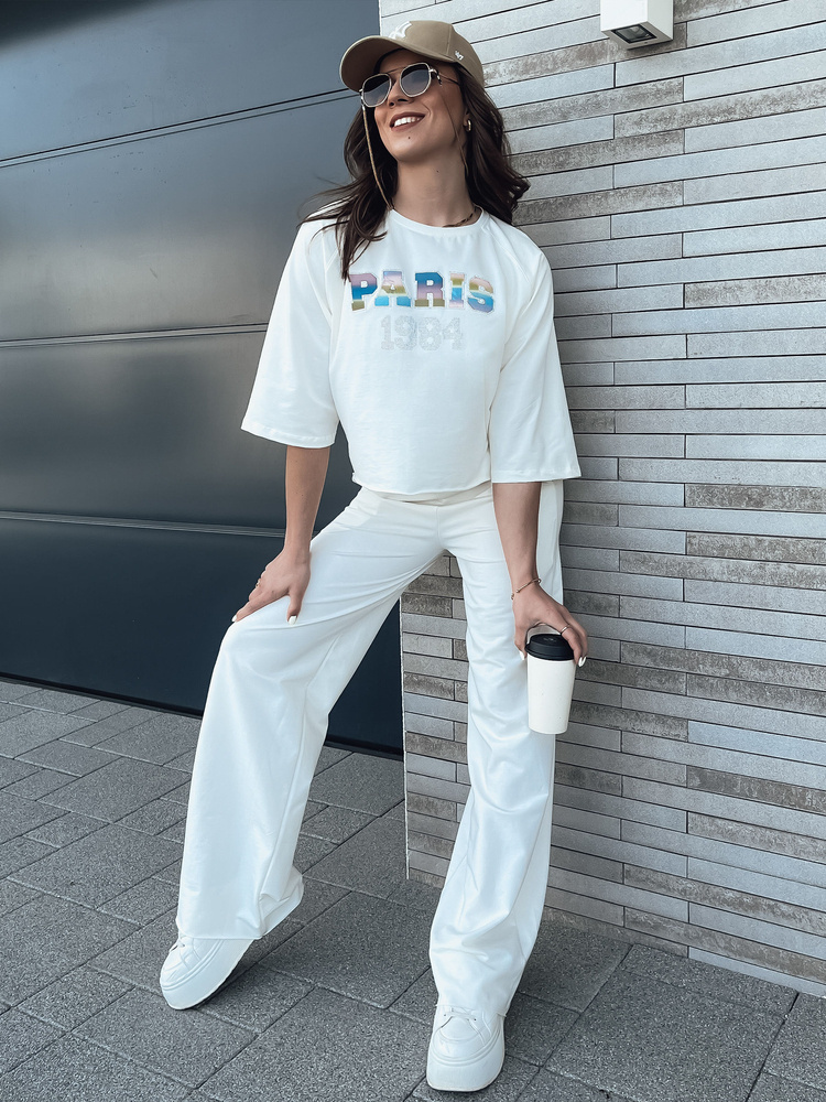 Smotanová súprava trička a nohavíc MILEKAN AY1050 Veľkosť: L