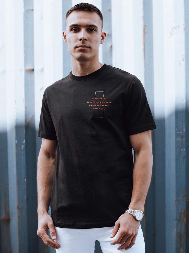 Čierne pánske oversize tričko RX5528 Veľkosť: S