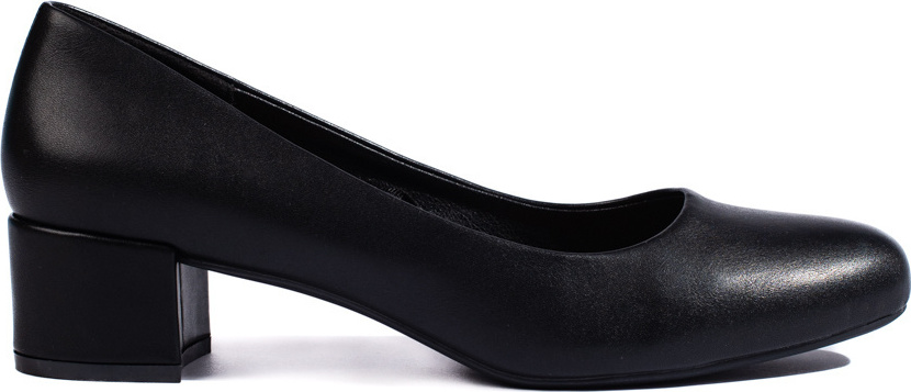 Elegantné čierne lodičky na nízkom podpätku PB-291B Veľkosť: 36