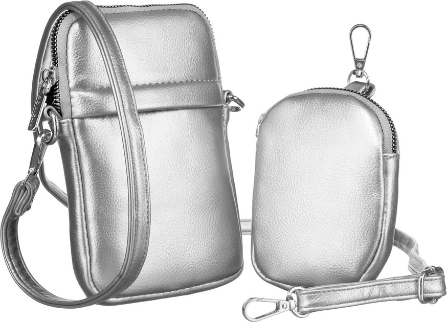 Rovicky Strieborná peňaženka s odnímateľným popruhom a vreckom V274 R-KP-10-HRH Veľkosť: ONE SIZE