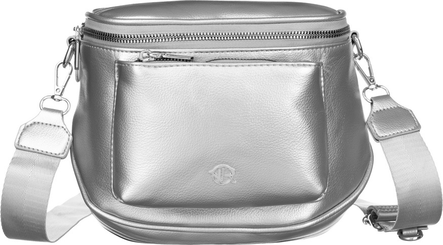 Rovicky Strieborná crossbody kabelka s odnímateľnou peňaženkou R-KP-04-HRH Veľkosť: ONE SIZE