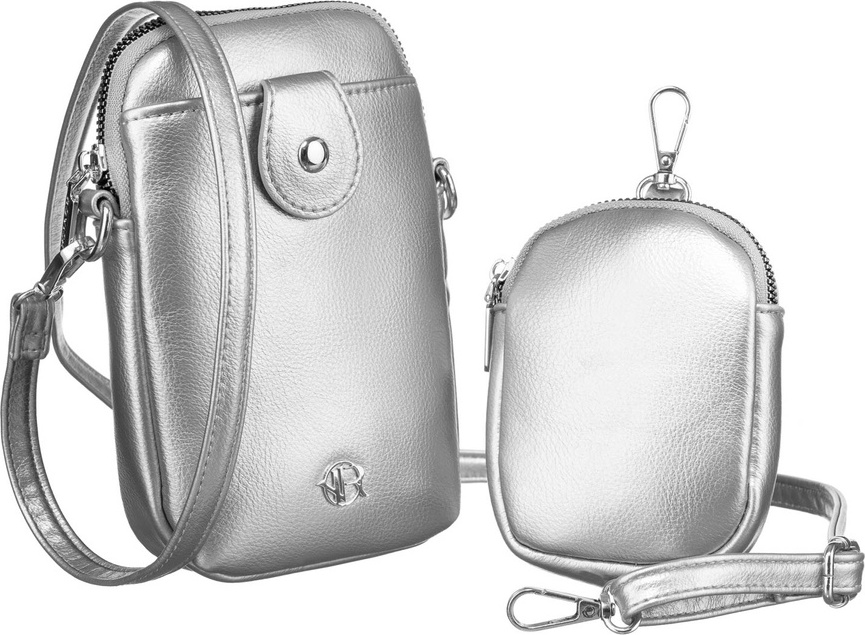 Rovicky Strieborná peňaženka s odnímateľným popruhom a vreckom V273 R-KP-02-HRH Veľkosť: ONE SIZE