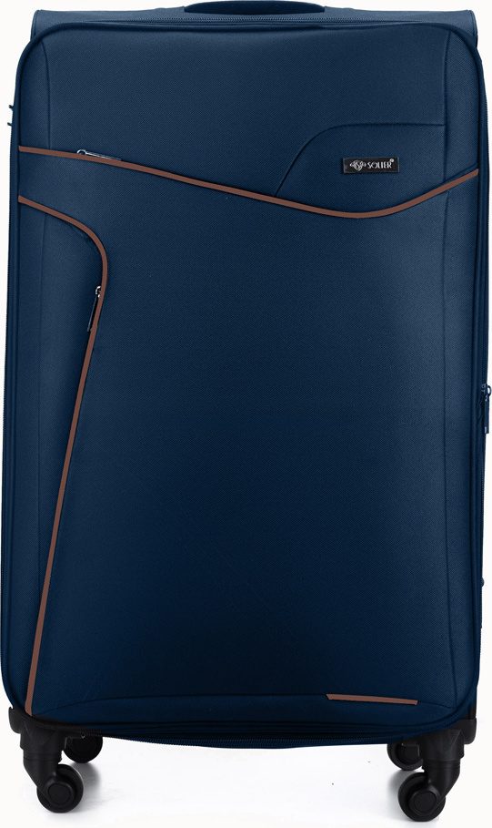 Tmavomodrý cestovný kufor veľ. M STL1651 NAVY/COFFEE 23'' (M)) Veľkosť: M