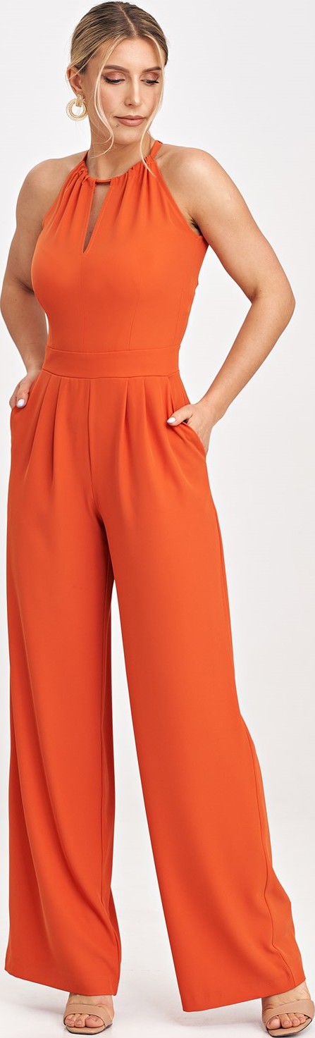 Oranžový dámsky letný overal M1023 orange Veľkosť: L/XL