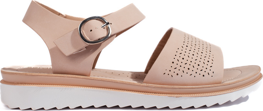 Béžové dierkované sandále na platforme Sergio Leone SK-082P SK-082P Veľkosť: 36