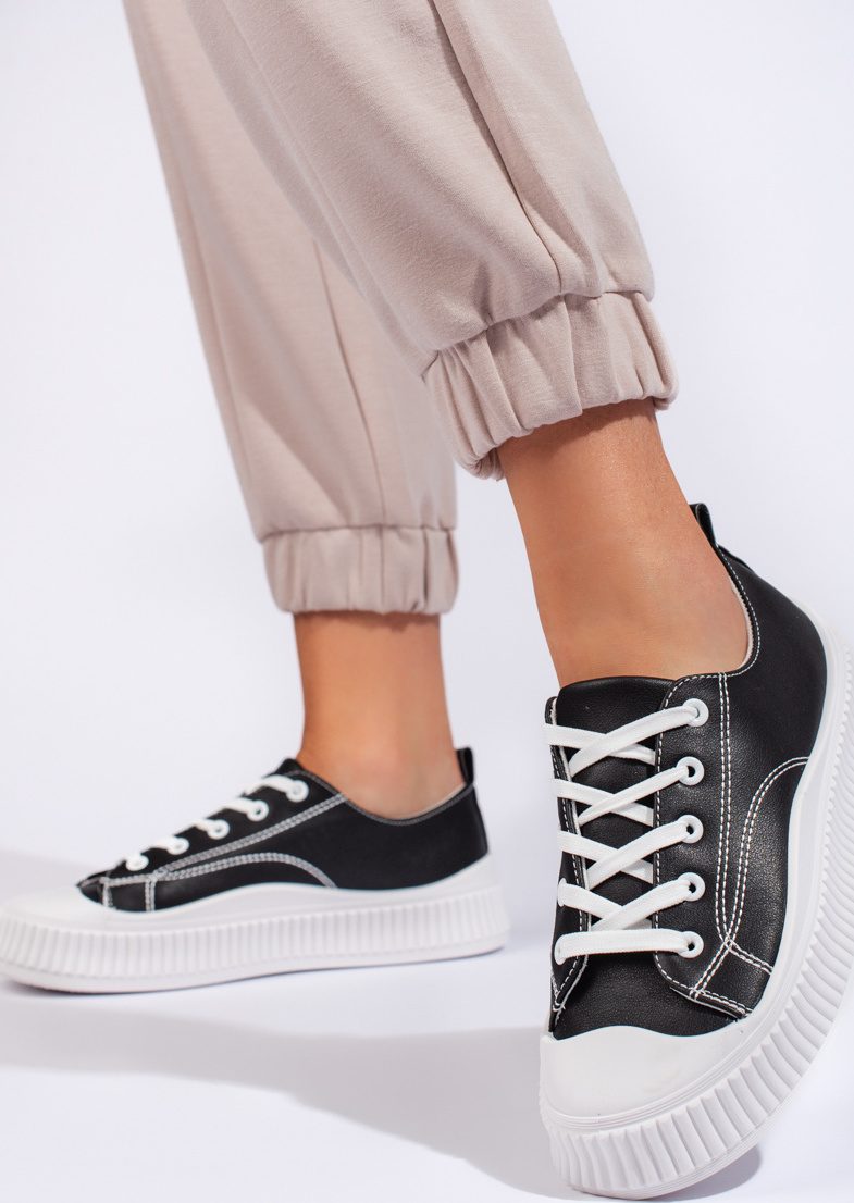 Čierne dámske tenisky XY2755-1B Veľkosť: 37