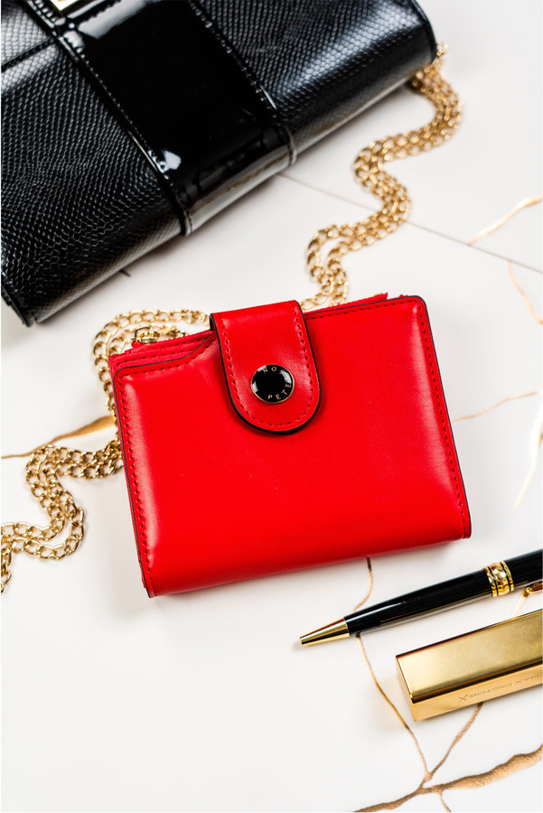 Peterson Červená stredne veľká peňaženka Y680 PTN 012-JI Veľkosť: ONE SIZE