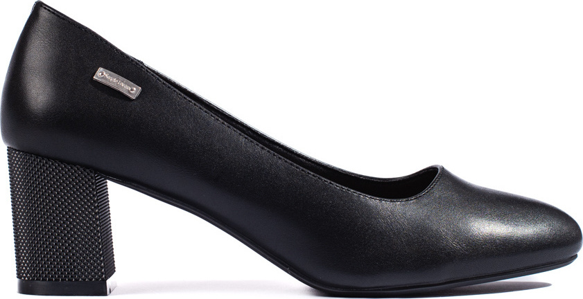 Čierne dámske lodičky na stĺpiku PB-178B Veľkosť: 36