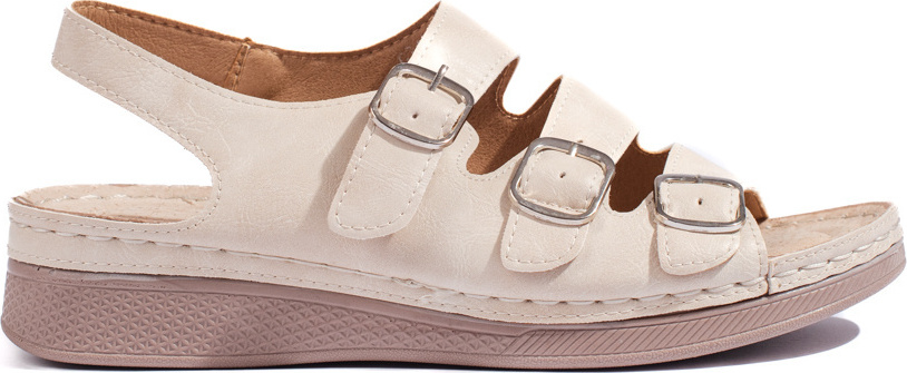 Dámske béžové sandále s prackami G3132-3BE Veľkosť: 37