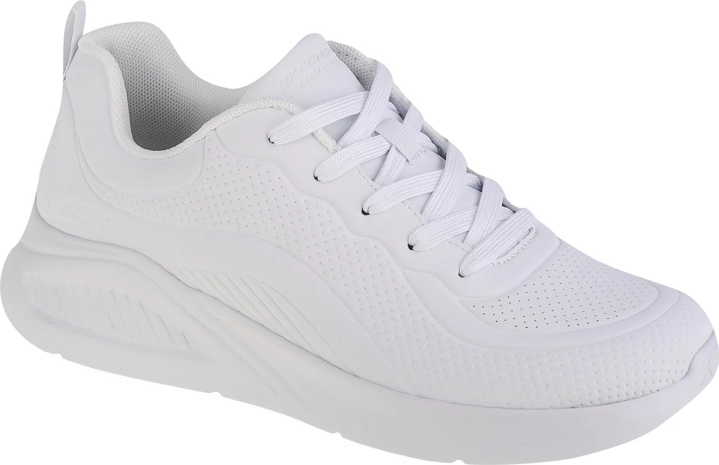 Biele dámske tenisky Skechers Bobs Sport Buno - How Sweet 117151-WHT Veľkosť: 38