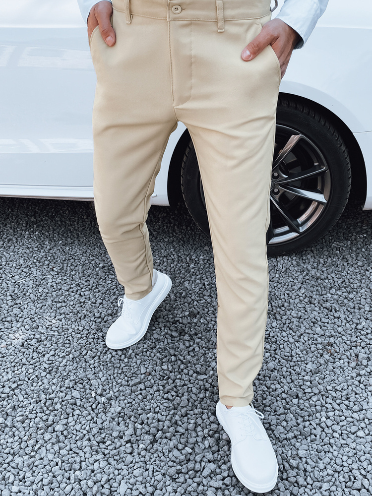 Béžové spoločenské nohavice UX4410 Veľkosť: 32