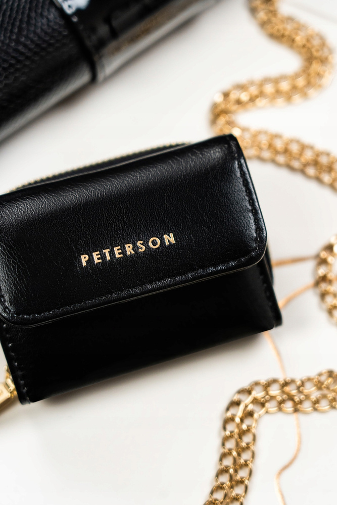 Peterson Čierna malá peňaženka Y811 PTN 011-F Veľkosť: ONE SIZE