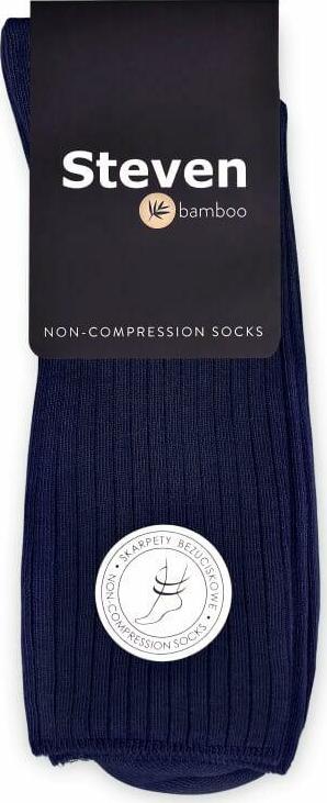 Tmavomodré pánske bambusové ponožky Art.165 OX007, NAVY BLUE Veľkosť: 44/46