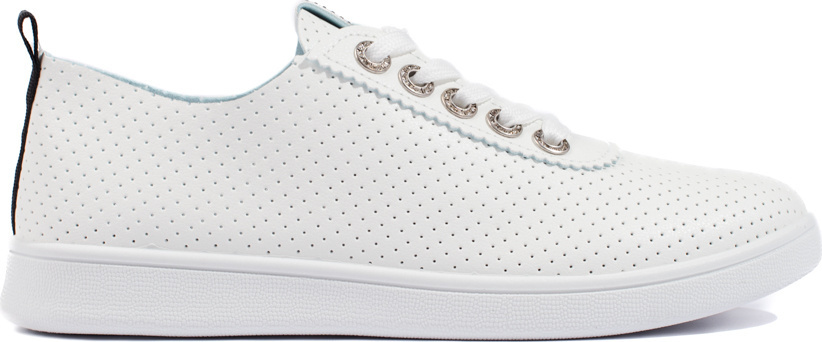 Dierkované biele dámske tenisky s trblietkami NB691B Veľkosť: 36