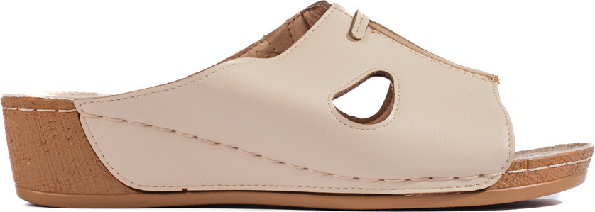 Pohodlné dámske béžové sandále na kline LM2315-7BE Veľkosť: 36