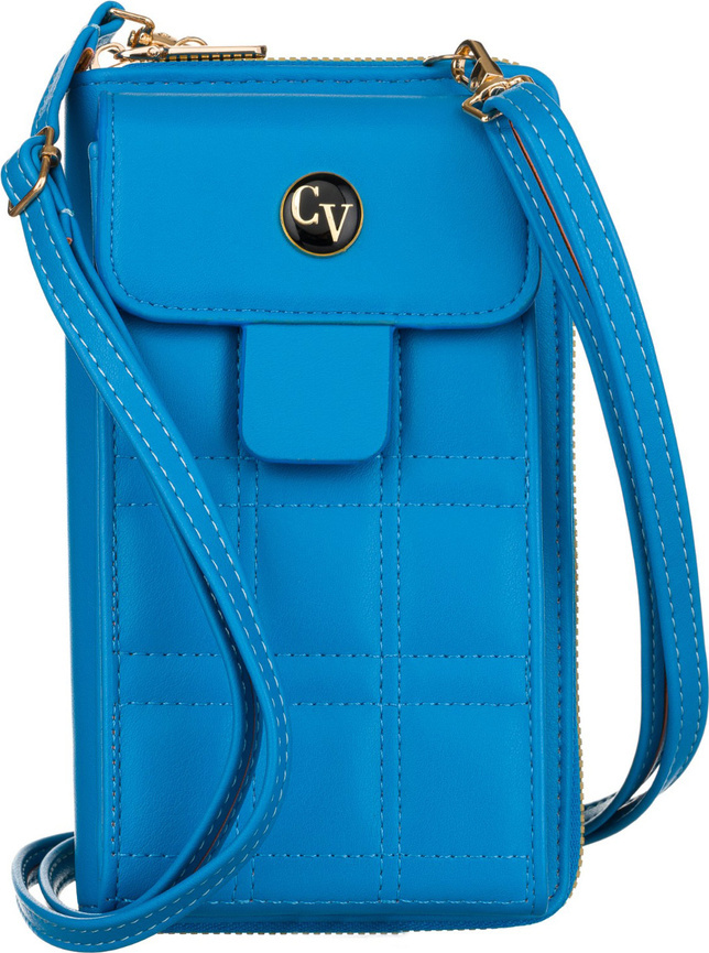 4U Cavaldi Modrá prešívaná peňaženka s popruhom M753 M-16 Veľkosť: ONE SIZE