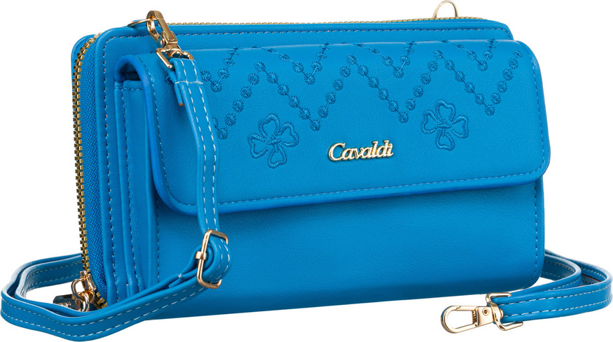 4U Cavaldi Modrá peňaženka s popruhom M752 M-13 Veľkosť: ONE SIZE