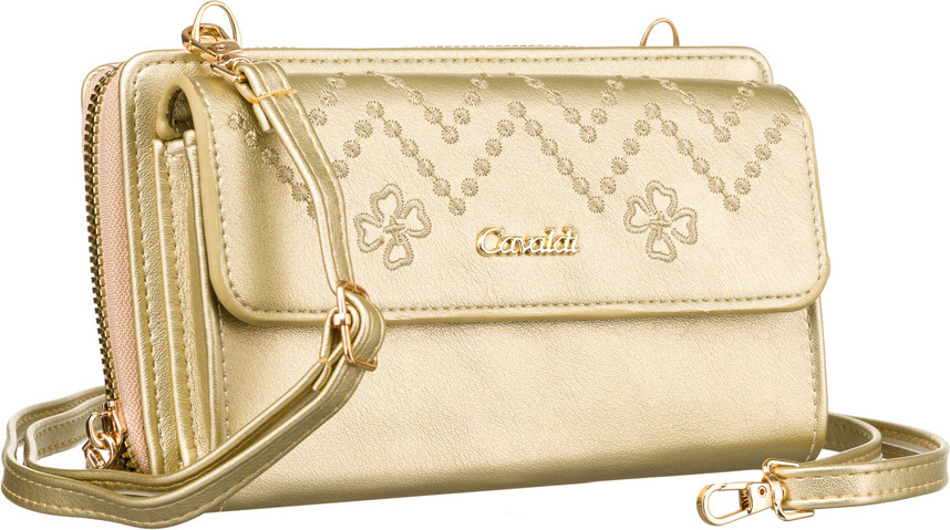 4U Cavaldi Zlatá peňaženka s popruhom M750 M-13 Veľkosť: ONE SIZE