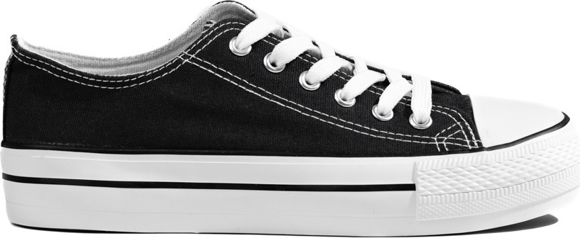 Dámske čierne tenisky na platforme XL33B XL33B Veľkosť: 36