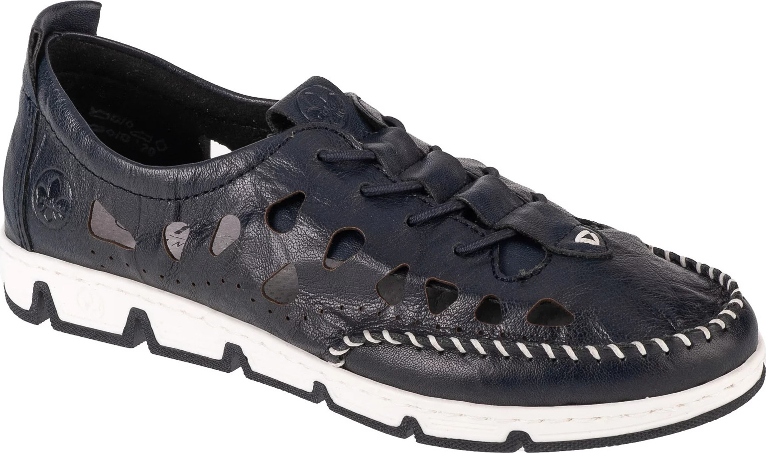 Tmavomodré dámske poltopánky Rieker Shoes 49956-14 Veľkosť: 36
