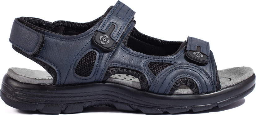 Tmavomodré pánske sandále na suchý zips - športové EL2303-3N-M Veľkosť: 41