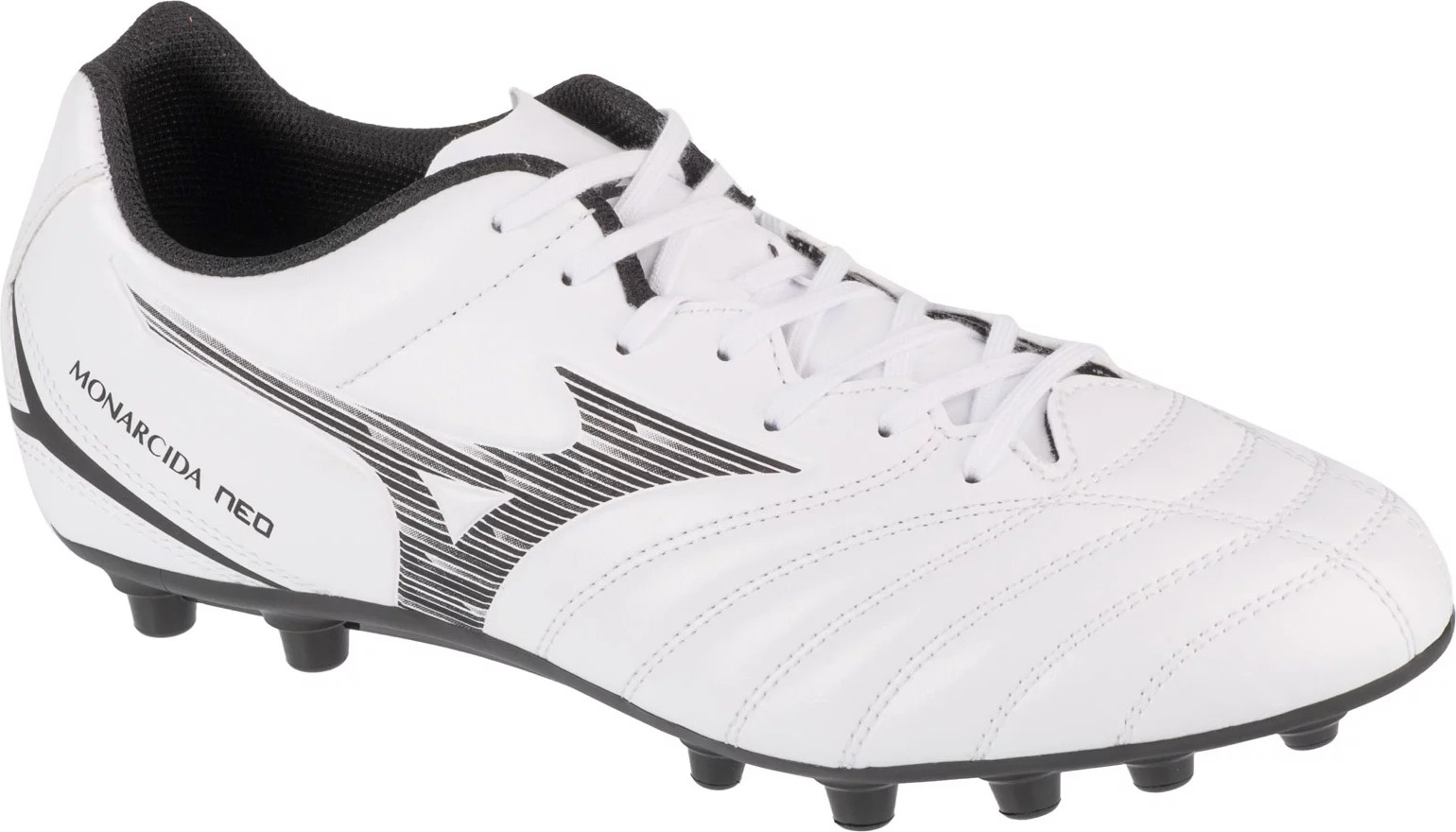 Bielo-čierne pánske kopačky Mizuno Monarcida Neo III Select AG P1GA242609 Veľkosť: 44,5