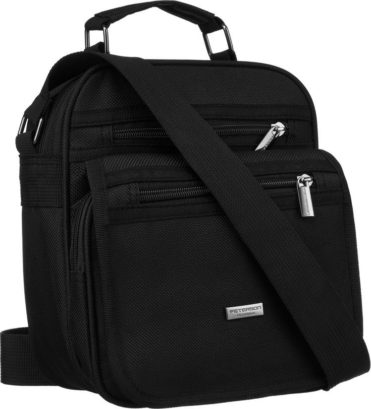 Peterson čierna messenger taška - pánska PTN 6511 Veľkosť: ONE SIZE