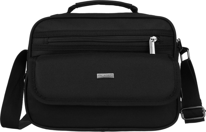 Peterson Čierna pánska messenger taška cez rameno PTN 6510 Veľkosť: ONE SIZE