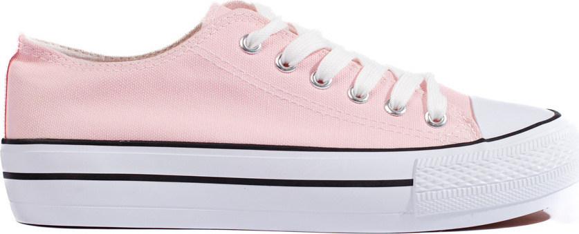 Svetloružové dámske plátené tenisky XL33P Veľkosť: 36