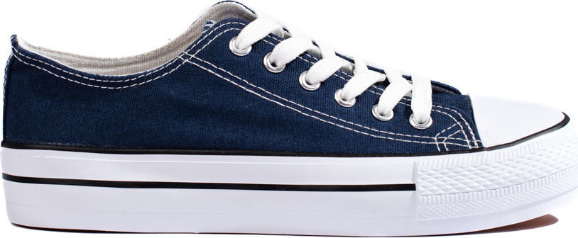 Tmavomodré dámske plátené tenisky XL33D.BL Veľkosť: 36