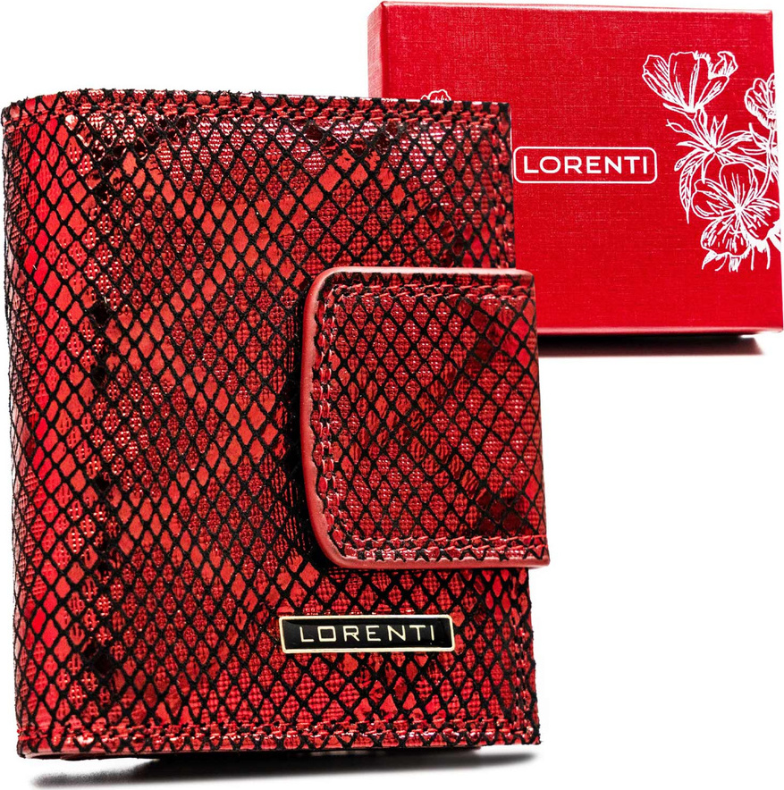 Lorenti Červená malá kožená peňaženka S276 42329-MKR Veľkosť: ONE SIZE