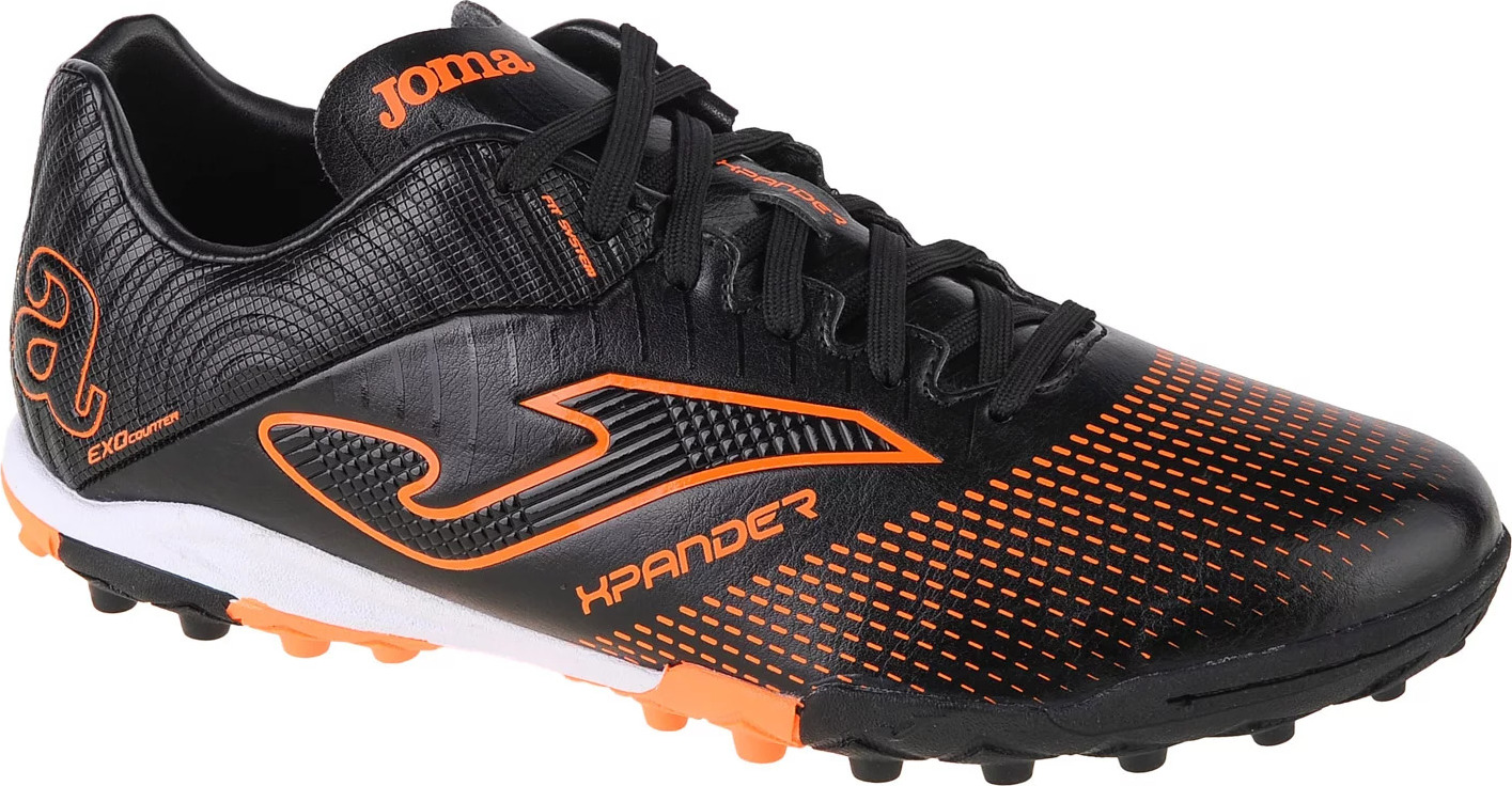 Čierno-oranžové kopačky Joma Xpander 2201 TF XPAW2201TF Veľkosť: 44