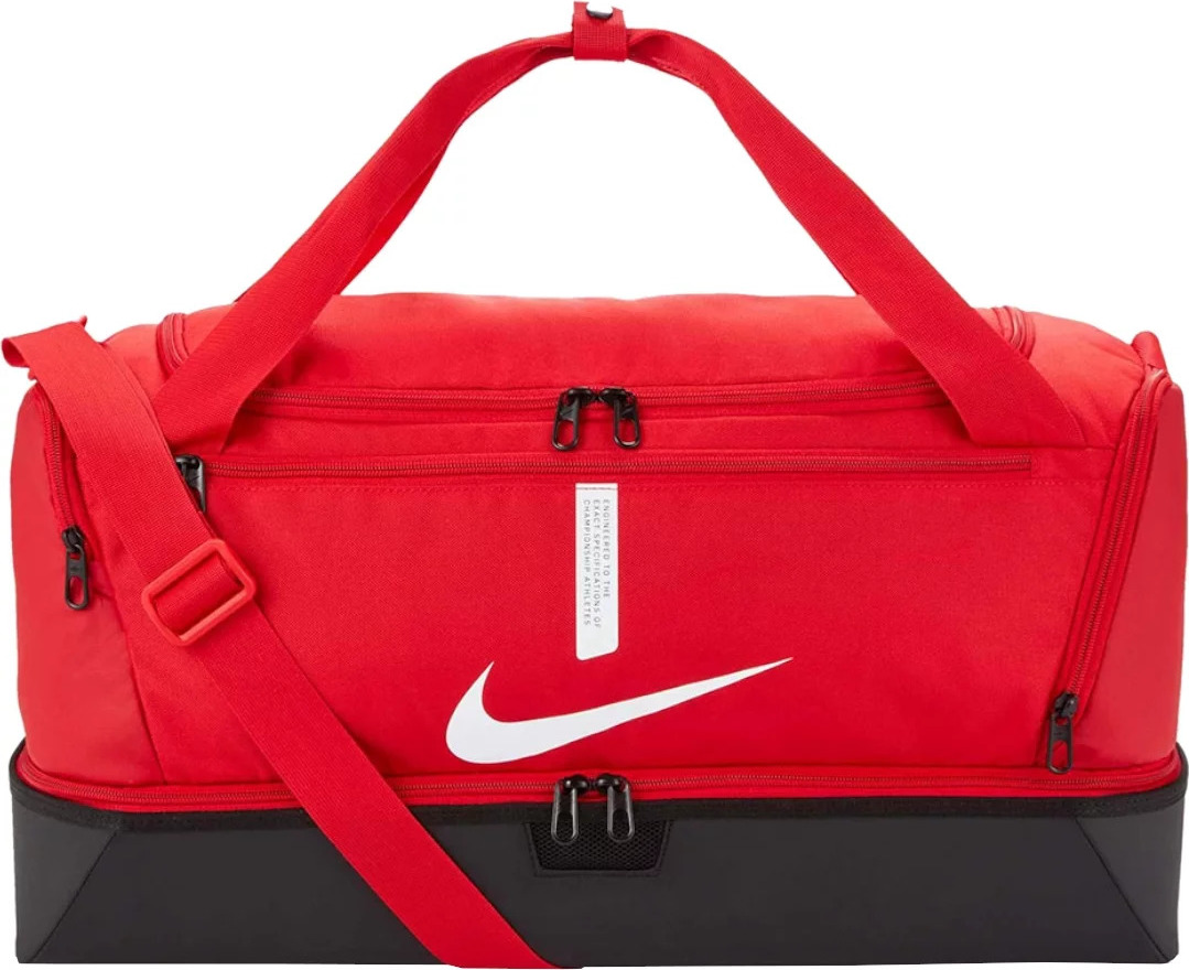 Červená športová taška Nike Academy Team M CU8096-657 Veľkosť: ONE SIZE