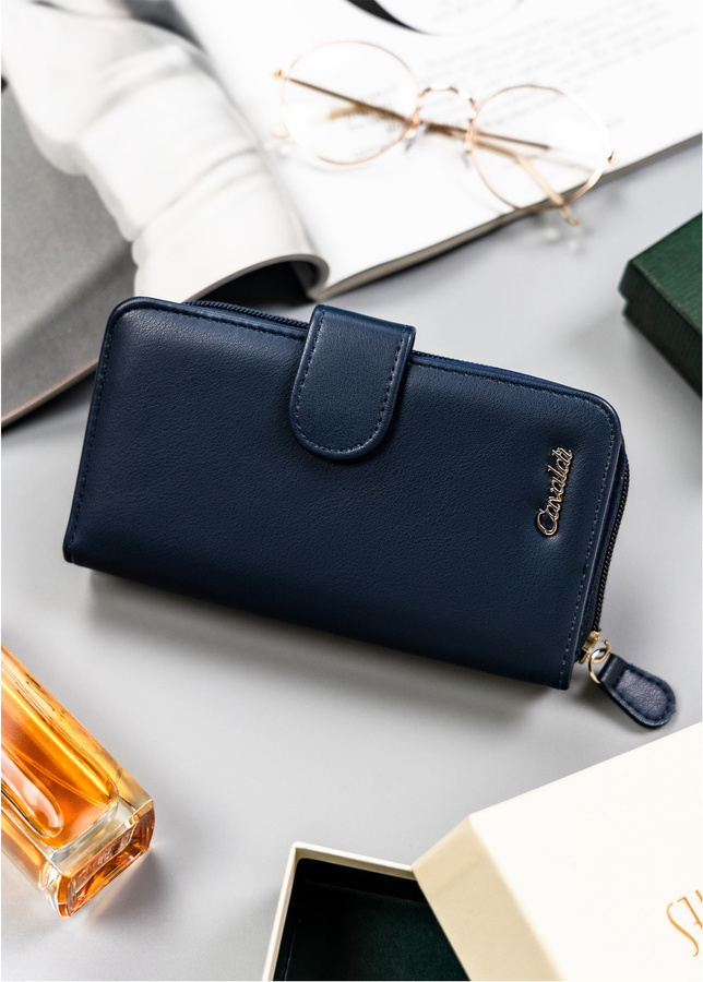 4U Cavaldi Tmavomodrá veľká peňaženka M759 N118-APU-BL Veľkosť: ONE SIZE