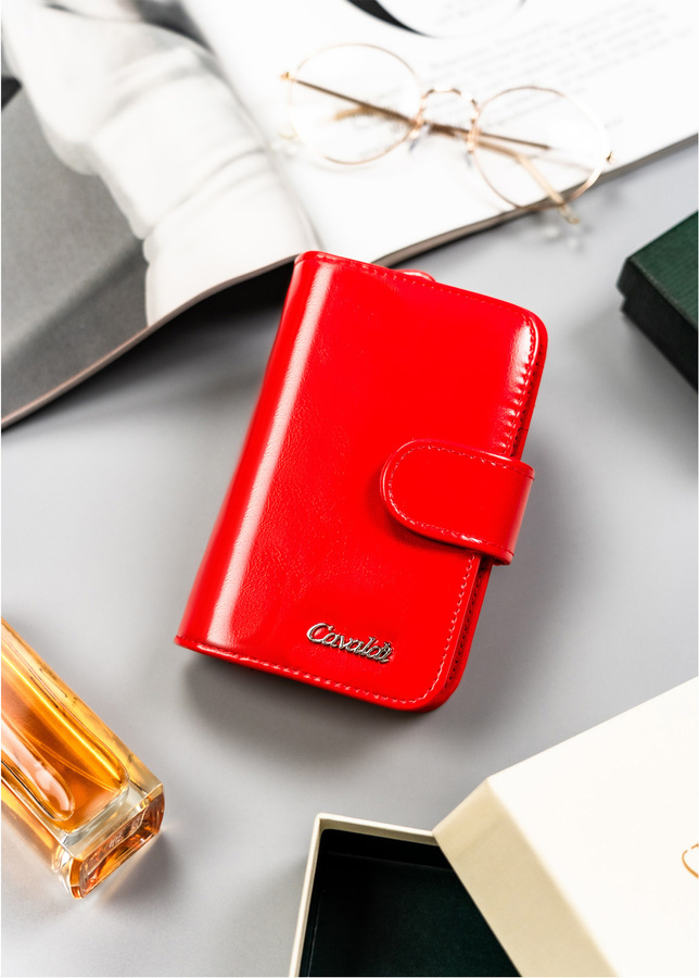 4U Cavaldi Červená stredná peňaženka M773 N126-APU-BL Veľkosť: ONE SIZE