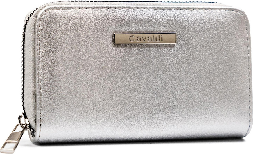 4U Cavaldi Strieborná koženková peňaženka M764 ABT-03-BL Veľkosť: ONE SIZE