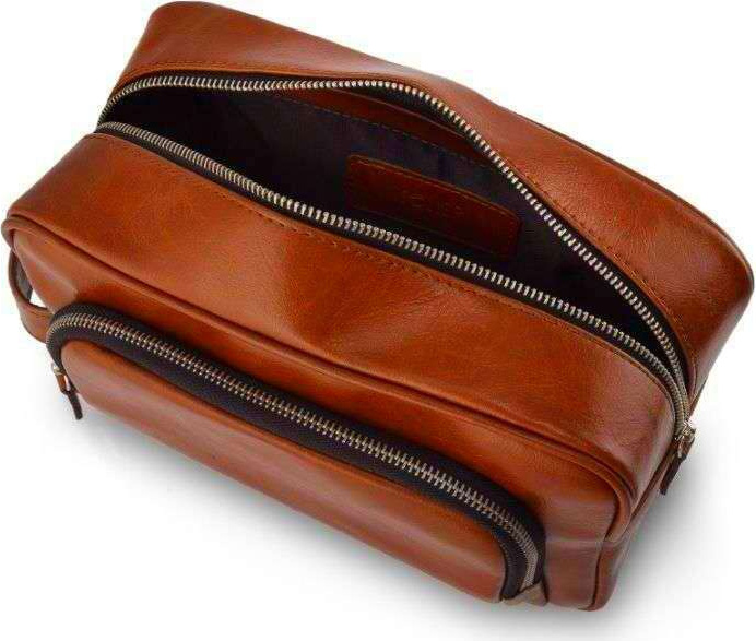 Pánska kozmetická taštička SOLIER SK04 VINTAGE BROWN Veľkosť: ONE SIZE
