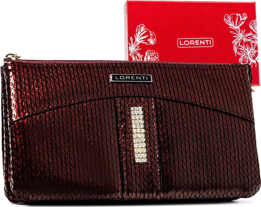 Lorenti vínová veľká peňaženka so zirkónmi S313 76121-MPG Veľkosť: ONE SIZE
