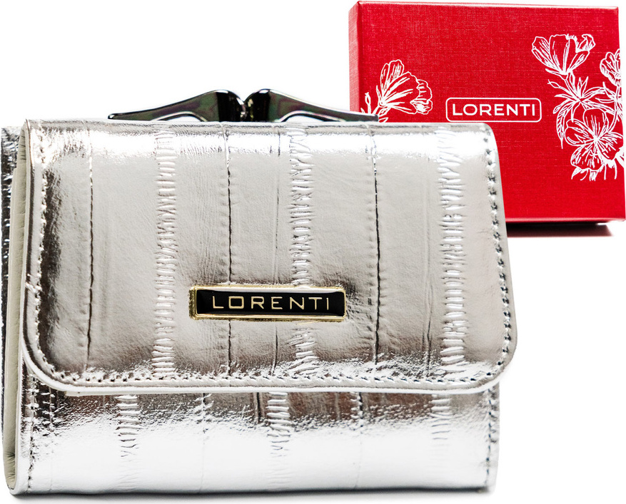 Lorenti strieborná kožená peňaženka S299 55287-STB Veľkosť: ONE SIZE