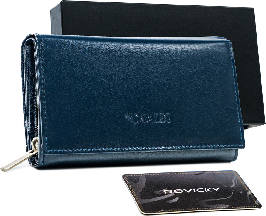 Cavaldi Modrá peňaženka so zadným vreckom M220 RD-21-GCL-0801 NAVY Veľkosť: ONE SIZE