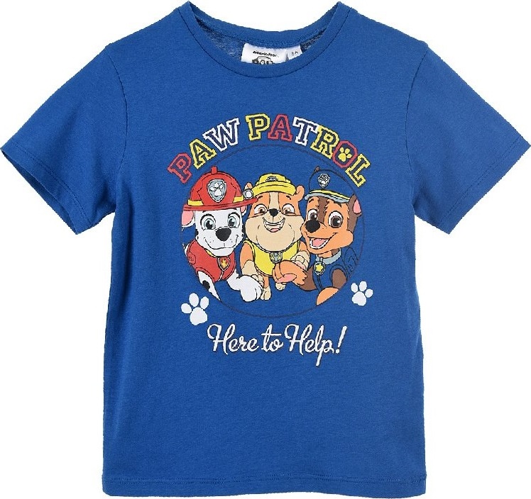 Modré chlapčenské tričko Paw Patrol Veľkosť: 102