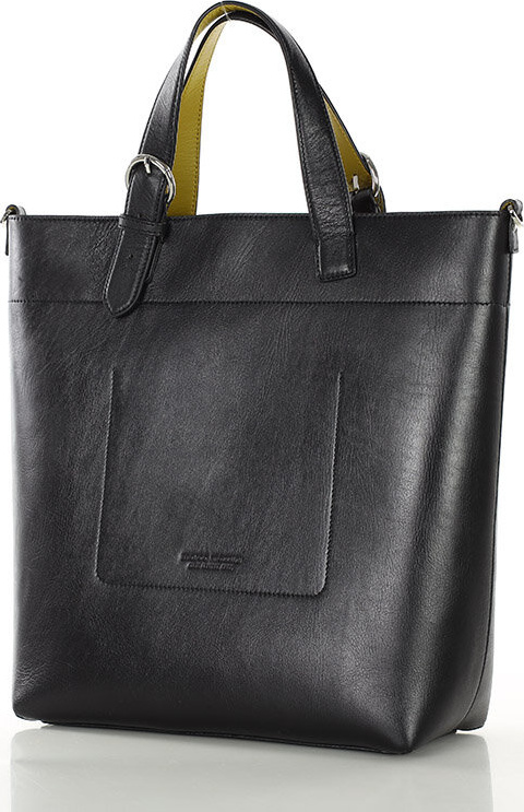 MARCO MAZZINI Čierna dámska štýlová shopper kabelka (G12396a) Veľkosť: ONE SIZE